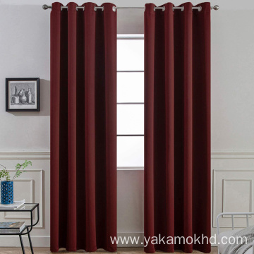 Burgundy Red Blackout Curtains 84 Inch Long